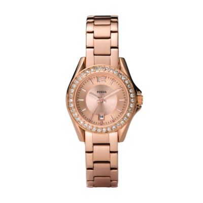 Fossil Ladies' Rose Gold Ion Plated Bracelet WatchFossil Ladies' Rose Gold Ion Plated Bracelet Watch