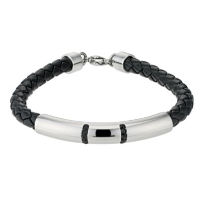 Eternal Men's Interwoven Black Crytsal Bracelet - Product number 9304789