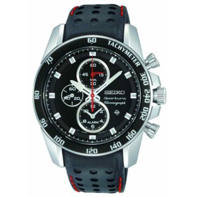 Seiko men's black strap diver's watch - Product number 9308385