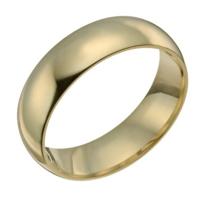 18ct yellow 7mm gold super heavy court ring - Product number 9317597