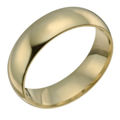 18ct yellow 8mm gold super heavy court ring - Product number 9318224