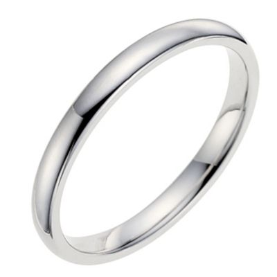 18ct white gold 2mm wedding ring - Product number 9320865