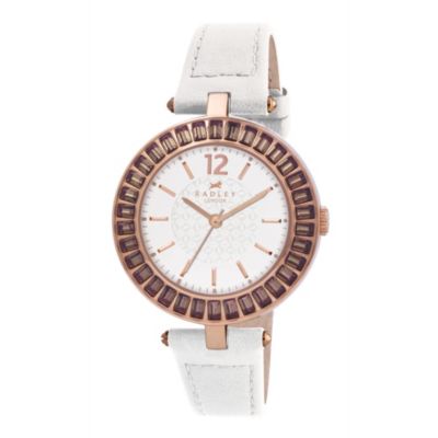 Radley White Strap Stone Set Watch - Product number 9322043