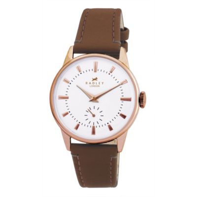 Radley Ladies' Rose Gold & Brown Strap Watch - Product number 9322426