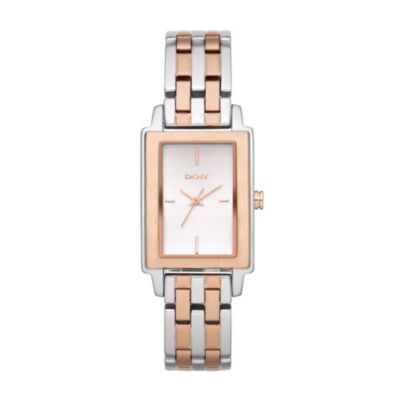 DKNY Ladies' Stainless Steel & Rose Gold Bracelet Watch - Product number 9323015