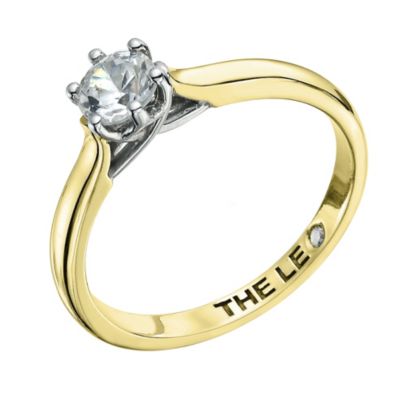 Leo 18ct yellow gold 1/2 carat diamond solitaire ring - Product number 9329749