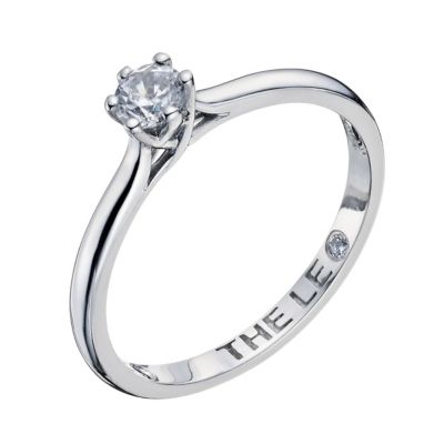 Leo platinum 0.25pt diamond solitaire ring - Product number 9330038