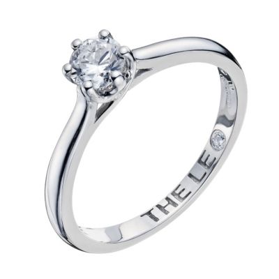 Leo platinum 0.40pt diamond solitaire ring - Product number 9330283