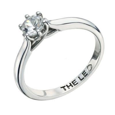 Leo platinum 0.50pt diamond solitaire ring - Product number 9330410