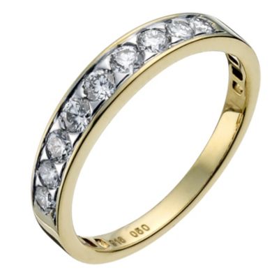 Sattva 22ct yellow gold 0.50 points diamond band - Product number 9332154