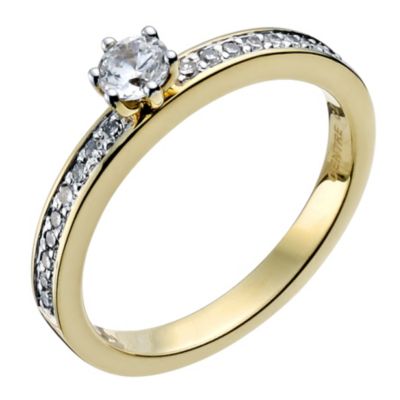 Sattva 22ct yellow gold 0.40 points diamond solitaire - Product number 9332286
