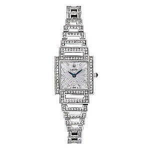 Bulova Ladies' Crystal Art Deco Bracelet Watch