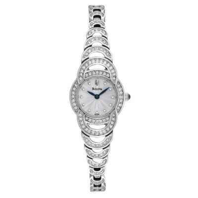 Bulova Ladies' Crystal Set Bracelet Watch