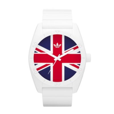 Adidas Men's White Strap Union Jack Watch - Product number 9333282