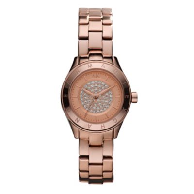 Armani Exchange Ladies' Stone Set Rose Gold Bracelet Watch - Product number 9335269