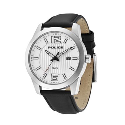 Police Trophy Black Leather Strap Watch - Product number 9335692