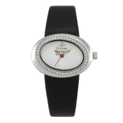 Vivienne Westwood ladies' stone set & black strap watch - Product number 9336036