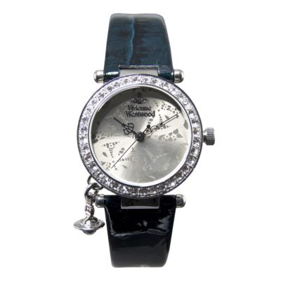 Vivienne Westwood ladies' blue patent strap charm watch - Product number 9336117