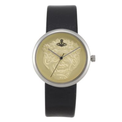 Vivienne Westwood ladies' gold dial & black strap watch - Product number 9336257