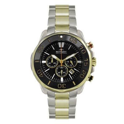 Rotary Aquaspeed Men's Chronograph Two Colour Bracelet Watch