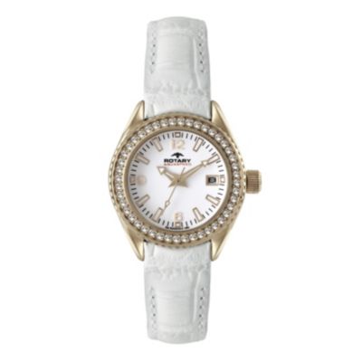 Rotary Aquaspeed Ladies' White Strap Watch