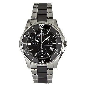 Rotary Aquaspeed Black Ceramic Bracelet Watch