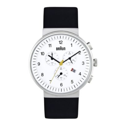 Braun men's black strap chronograph watch - Product number 9338918