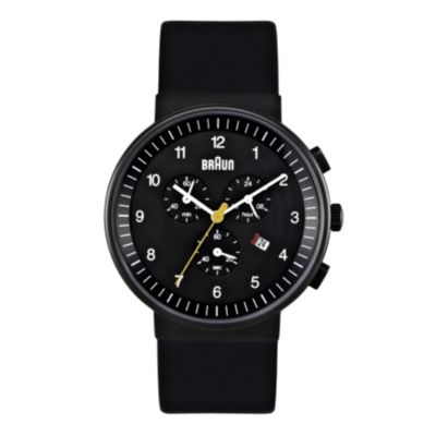 Braun men's black strap chronograph watch - Product number 9338926