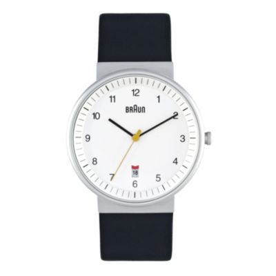 Braun men's white dial & black strap watch - Product number 9338969