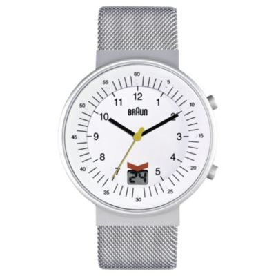 Braun men's stainless steel digital date watch - Product number 9339027