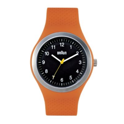 Braun men's orange rubber strap watch - Product number 9339124