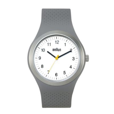 Braun men's grey rubber strap watch - Product number 9339132