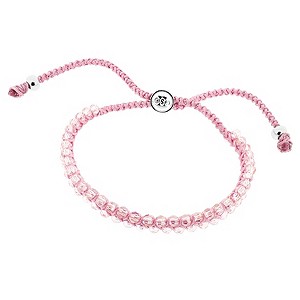 OSO Silver & Pink Crystal Bracelet
