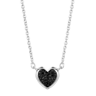 OSO Silver Black Heart Pendant - Product number 9340289