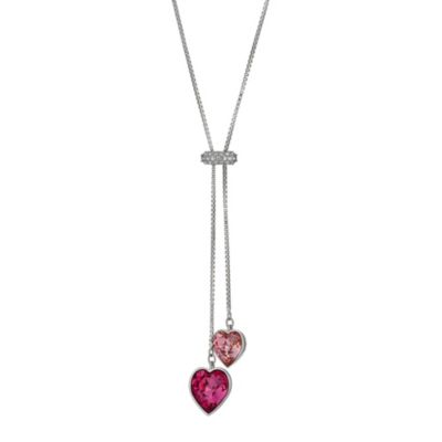 Swarovski Rosyln pink double drop heart pendant - Product number 9342524