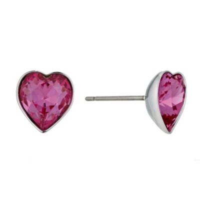 Swarovski Roslyn rose heart stud earrings - Product number 9342648