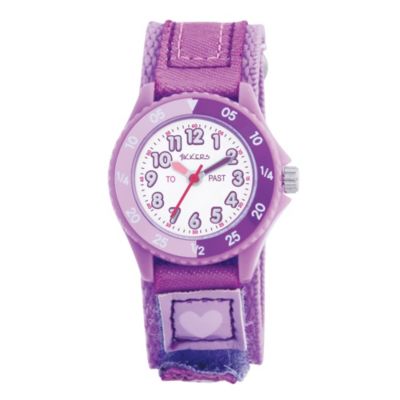 Tikkers Teach Lilac Velcro Strap Watch - Product number 9343946