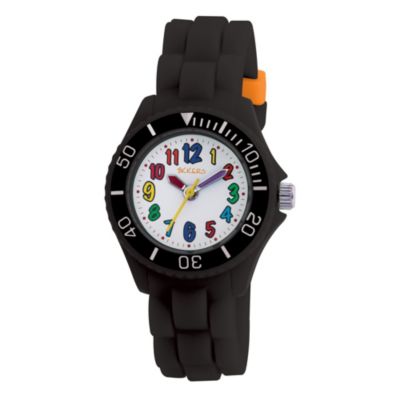 Tikkers Teach Black Silicone Strap Watch - Product number 9343962