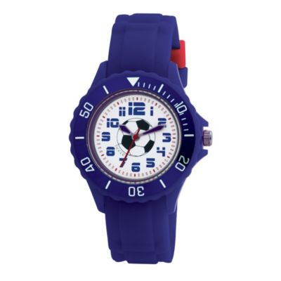 Tikkers Teach Football Blue Silicone Strap Watch - Product number 9344004