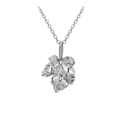 Hot Diamonds Silver & Diamond Leaf Pendant