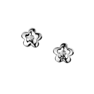 Hot Diamonds Silver Flower & Diamond Set Studs