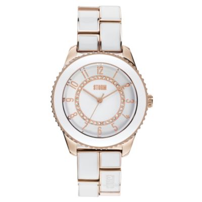 Storm Zarina Rose Gold & White Ladies' Watch - Product number 9350195