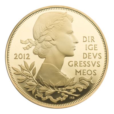 Diamond Jubilee Silver Gold Plated Crown Coin - Product number 9351027