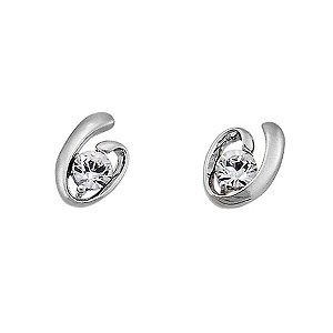 Oliver Weber Crystal Loop Stud Earrings