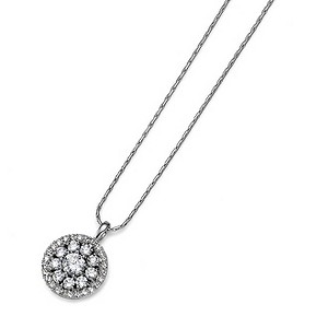 Oliver Weber Round Crystal Cluster Pendant