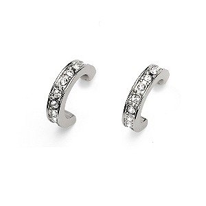 Oliver Weber Crystal Set Half Hoop Earrings