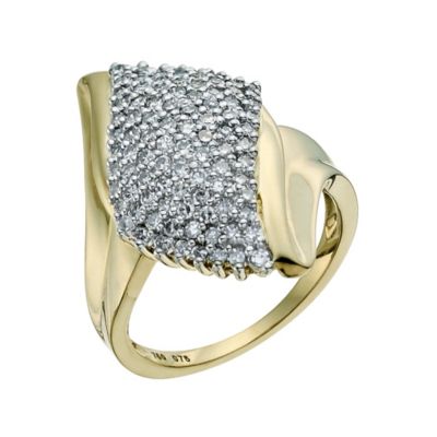 Sattva 18ct Yellow Gold 3/4 Carat Diamond Ring - Product number 9359303