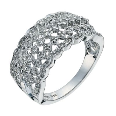 Sattva 18ct White Gold 1/2 Carat Diamond Ring - Product number 9360492