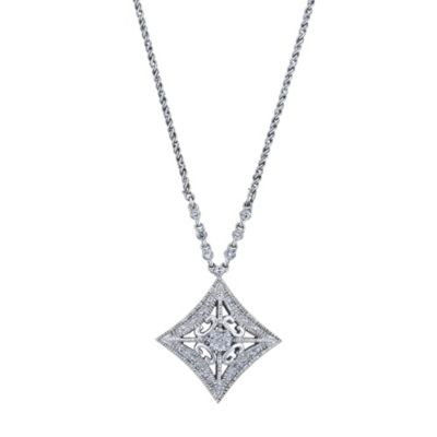 Sattva 18ct White Gold 1/5 Carat Diamond Pendant - Product number 9361073