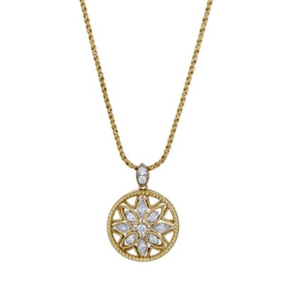 Sattva 22ct Yellow Gold 2/5 Carat Diamond Circle Pendant - Product number 9361170
